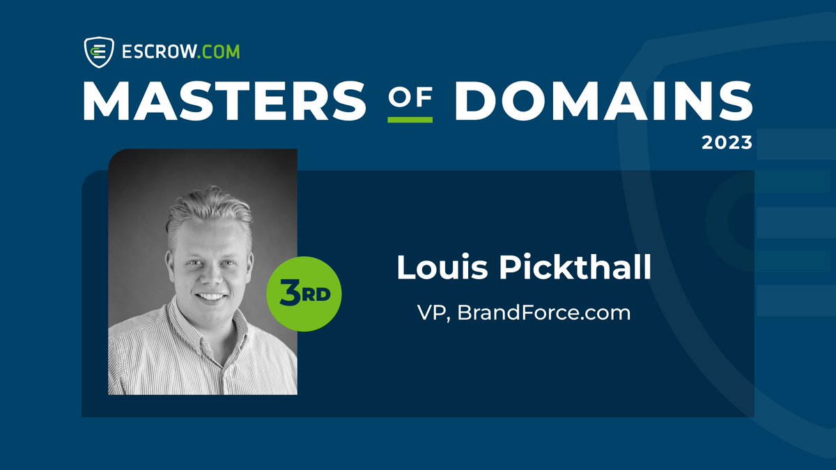 #3 Congratulations to @lui_pickthall, Vice President of BrandForce.com!🏅 #masterofdomains2023