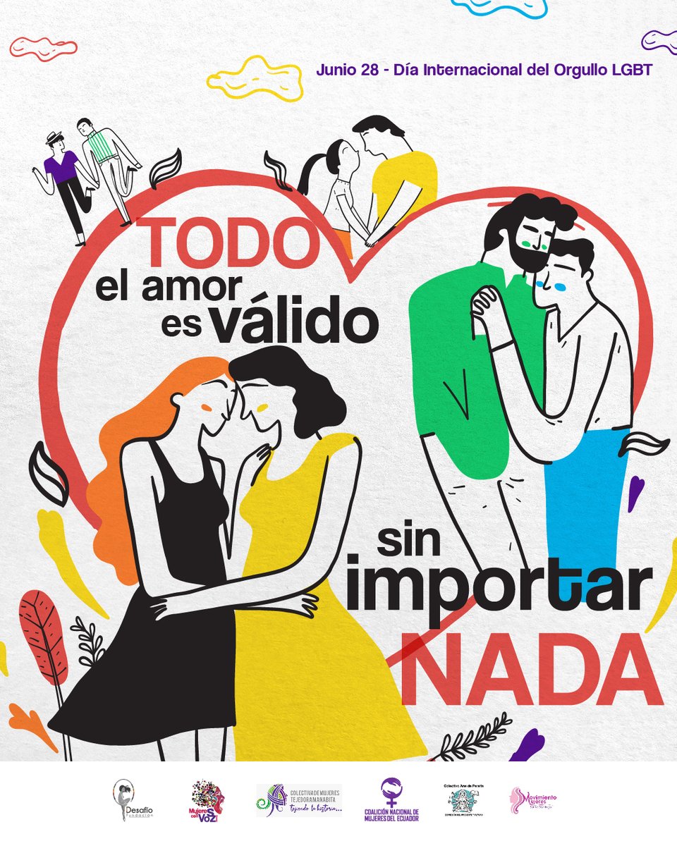 DesafioDerechos's tweet photo. ¡En este día festejamos con las personas LGBTI+ y celebramos la diversidad sexual! 👏🏽🌈

Exigimos se respeten los derechos de toda la comunidad LGBTI+🤝🏳‍🌈

Por una vida libre de violencia, ingresa al link https://t.co/MAvqHGBthy 

#diadelorgullogay #abusosexual #machismo https://t.co/cDrxNSlqcD