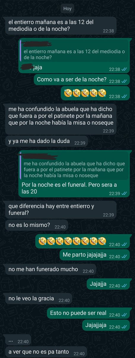 Yo_Lambda's tweet photo. Conversación con mi hermano.
Aun me estoy riendo y él sigue diciendo que no es para tanto.
#humor #hermanos #funeral #entierro https://t.co/LjnOdtPl1w