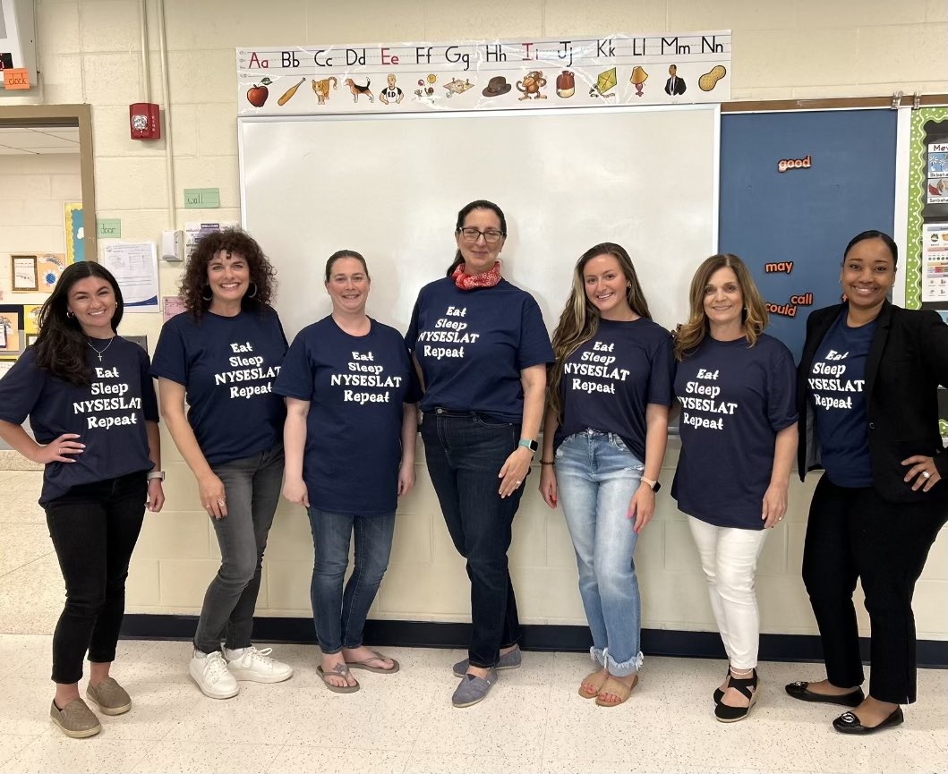 mlopezwalters's tweet photo. NYSESLATs done! Huge thanks to our amazing ENL teachers for their incredible support and guidance. You rock! 🙌🍎 #Grateful #TeachersRock #ENL #esmsharks https://t.co/zWZumrMkoj