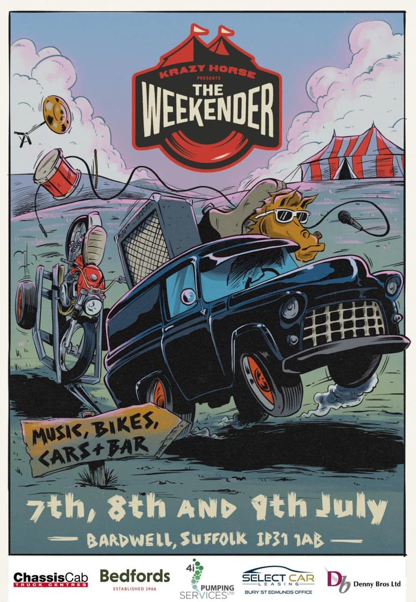 Not long now until The WEEKENDER krazyhorse.co.uk/pages/krazy-ho… brought to you by the @BARDFEST team and the iconic @KrazyHorse5