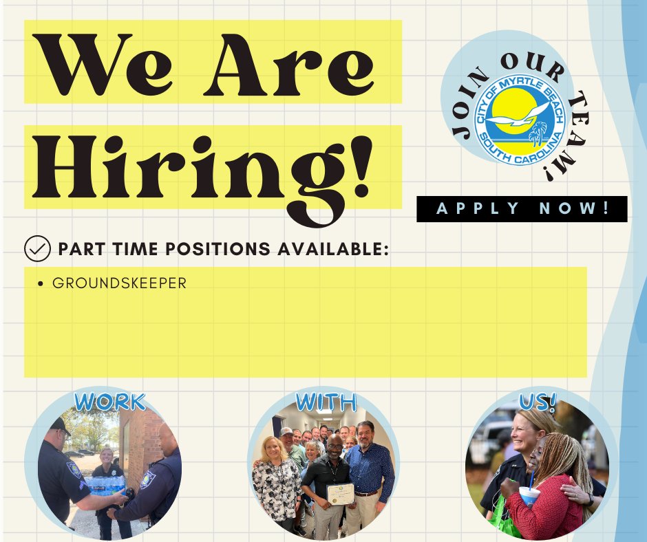 City of Myrtle Beach on Twitter: "Have you seen the newest career