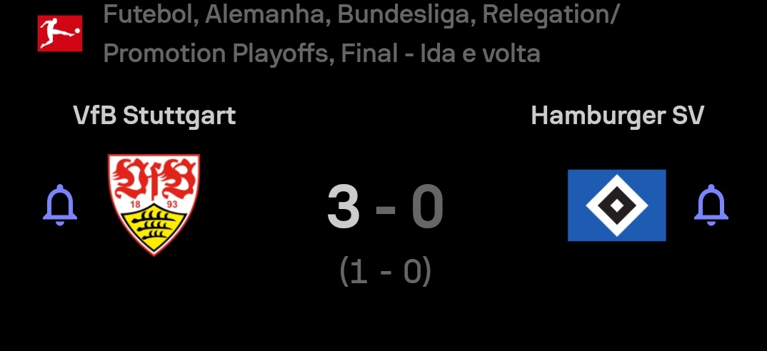 Hamburgo estava subindo direto pra Bundesliga

Torcida invadiu o campo no fim do jogo pra comemorar 

Heindenheim virou o jogo aos 54 do 2° tempo e subiu 

Hamburgo teve que jogar os playoffs de promoção contra o Stuttgart

Tomou 3x0 no jogo da ida

QUE FAAAAAAASE