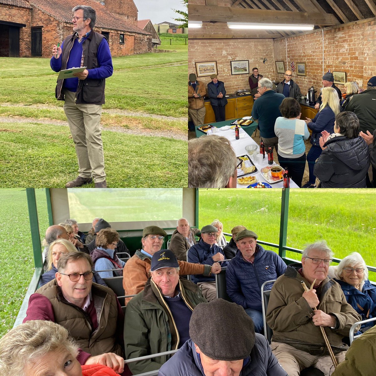 NFUNotts's tweet photo. It was a cool evening @woodboroughpark tonight as #NottsFarmers said #goodbye and #ThankYou to @simonfisherNFU. A rare gathering of around 40 past County Chairs, Council Delegates and long term @NFUtweets members turned out to show their appreciation on Simons retirement. https://t.co/UZLOCDltI6