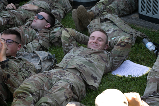 Cadets complete in-processing by finalizing and turning in the paperwork necessary for their CST ROTC success. Now that the paperwork is done, the cadets can have some fun!

Photos by Keaton Silver