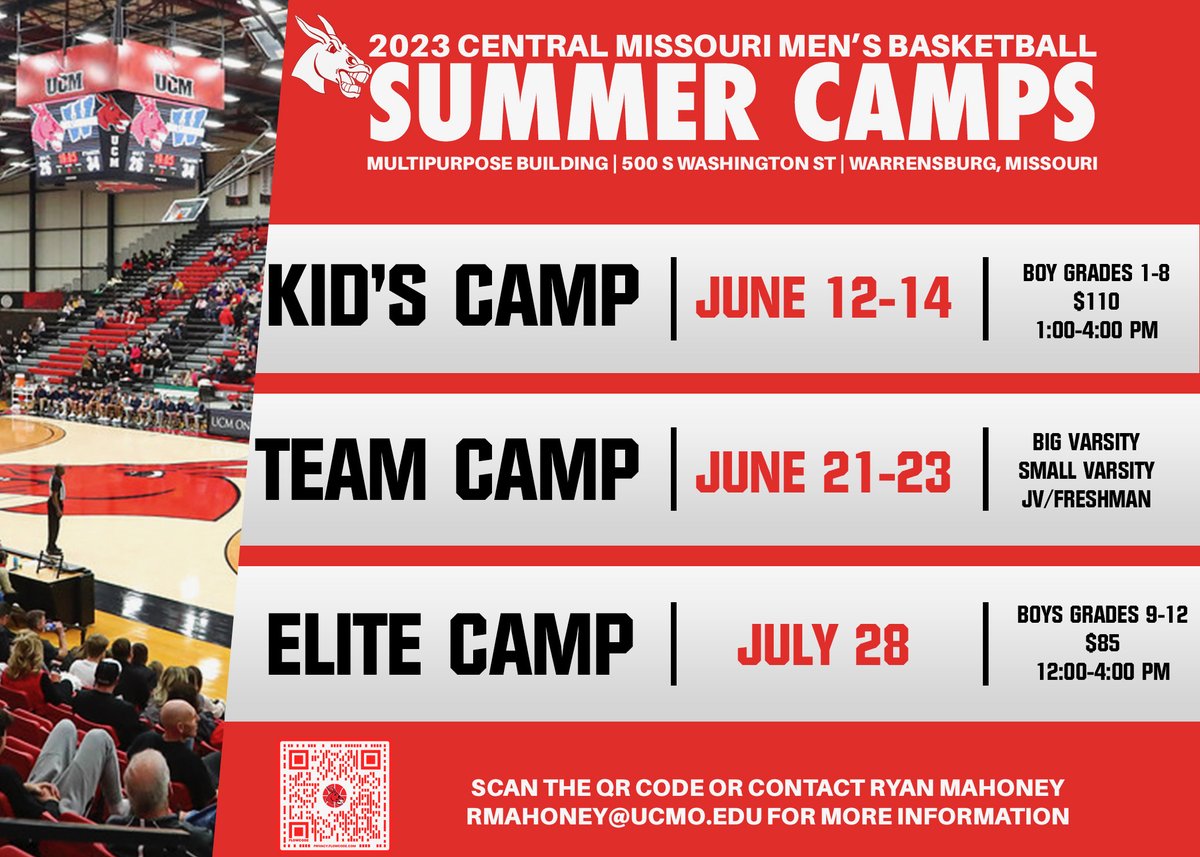 🏀 2023 Mules Basketball Summer Camps 🏀 Come showcase & develop your skills alongside one of the winningest programs in all of Division II! For more information on how to sign up for our camps, click here: bit.ly/3qqGvGB