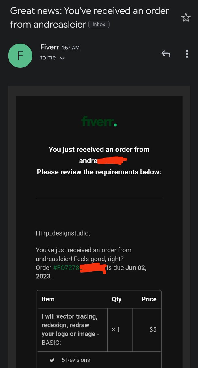 Ritonpal1's tweet image. Thanks God!!
Just Now!! get it New Order on @fiverr🎉
.
I can provide vector tracing service. If you need to vectorize your logo or high resolution vector image, today is a great opportunity!🚀
.
Order me: fiverr.com/s/bB5BBq
.
#vectortracing #vectorizeimage #freelancer #gig