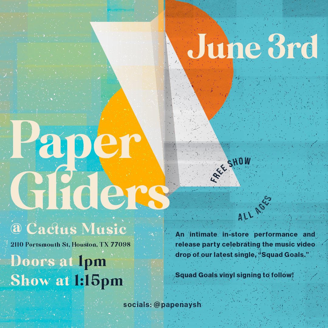 Free show at <a href="/cactus_music/">Cactus Music🌵🎶</a> this Saturday! We’ll be signing vinyl and selling brand new merch — see y’all there 🫶🏼