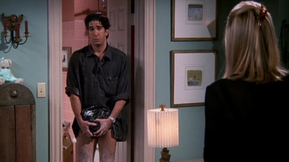 Ross Geller 's leather pants, white teeth and 