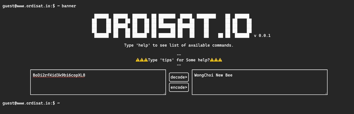 OrdiSat.io <a href="/OrdiSat_io/">OrdiSat 🏴🫡</a> 模式很有意思 看起来热度不错 抽一个WL
留下BRC20地址
12h