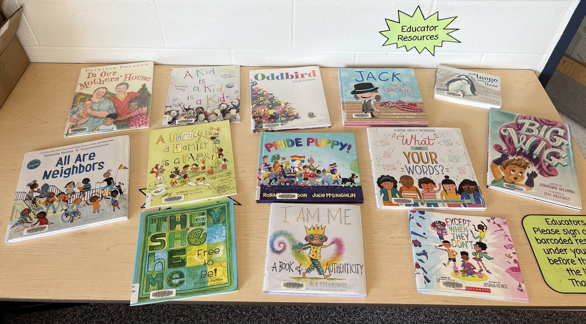 It’s the start of Pride Month! Our collection of 2SLGBTQIA+ books are growing as more are currently being barcoded! All students should feel welcome and paint their true colours! #SchoolLibraryJoy #WeAreKPR #ShareYourLLC @CharlesBowmanPS @kpr_equity #InclusionMatters