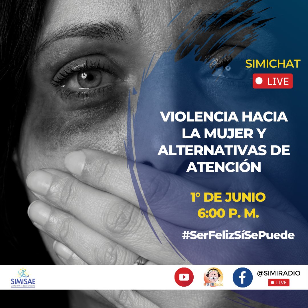simisaemx's tweet photo. ¿Sabías que, de acuerdo con ONU Mujeres, en México una de cada tres mujeres ha sufrido abusos a lo largo de su vida, y en tiempos de crisis las cifras aumentan, como pasó durante la pandemia de COVID-19? Te esperamos en nuestro #Simichat, hoy a las 6:00 p. m., por @simiradio. https://t.co/tpBYyKAwy0