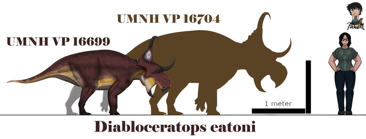 For my first post of #PrideMonth, here is Diabloceratops, sporting a cute little frill spot that you might recognize! While I did include 16704 here, there is a possibility of it being a different ceratopsian altogether, so keep that in mind!