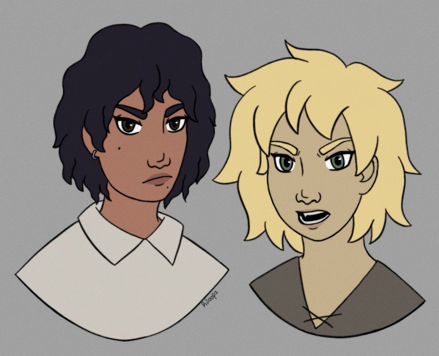 A drawing of Craig and Tweek