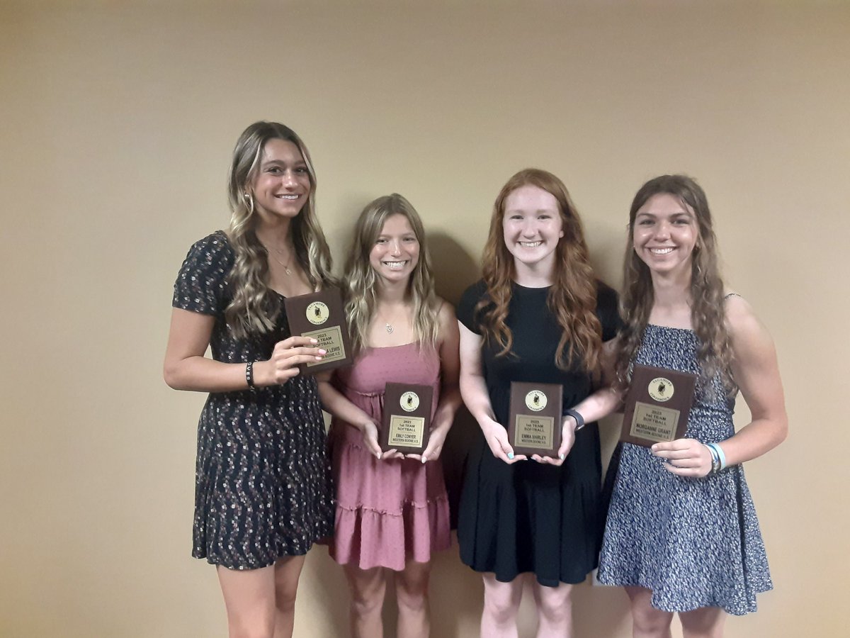 Congratulations to Gabby, Emily, Emma and Morganne for making Softball First Team All Conference.