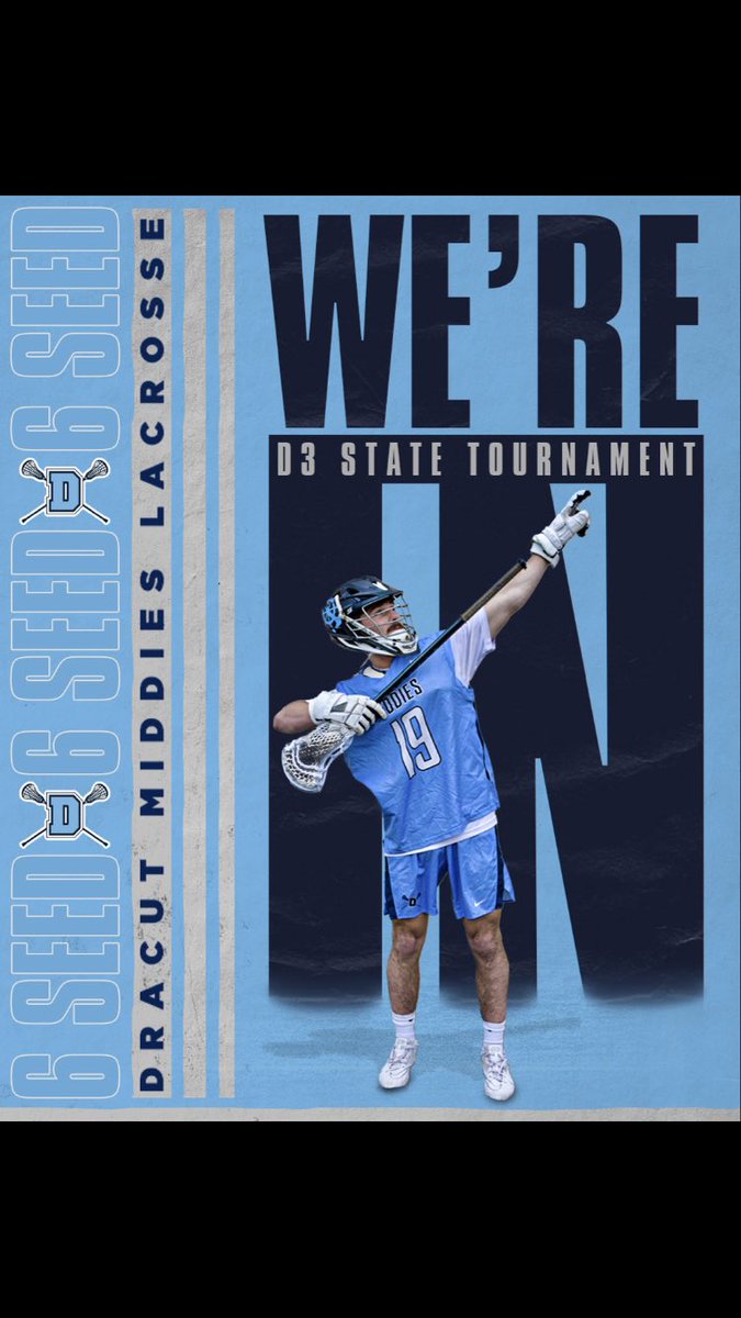 Dracut Lacrosse (@dracutlacrosse) on Twitter photo Boys pick up the #6 seed in the tournament and will play <a href="/Big_Blue_Lax/">Big Blue Lax</a> on Saturday at 4! <a href="/CoachDoyleLax/">Coach Doyle</a> <a href="/dracutmiddies/">Dracut HS Athletics</a> <a href="/DracutLax/">Dracut Youth Lacrosse</a> <a href="/BConn63/">Brendan Connelly</a> <a href="/nweitzer7/">Nate Weitzer</a> <a href="/bostonlaxnet/">BostonLax</a> <a href="/mass_lax97715/">MassLax</a> Boys pick up the #6 seed in the tournament and will play <a href="/Big_Blue_Lax/">Big Blue Lax</a> on Saturday at 4! <a href="/CoachDoyleLax/">Coach Doyle</a> <a href="/dracutmiddies/">Dracut HS Athletics</a> <a href="/DracutLax/">Dracut Youth Lacrosse</a> <a href="/BConn63/">Brendan Connelly</a> <a href="/nweitzer7/">Nate Weitzer</a> <a href="/bostonlaxnet/">BostonLax</a> <a href="/mass_lax97715/">MassLax</a>