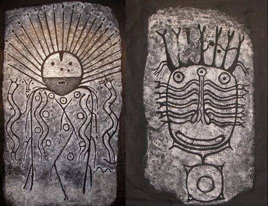 Petroglyphs in modern-day Khakassia.