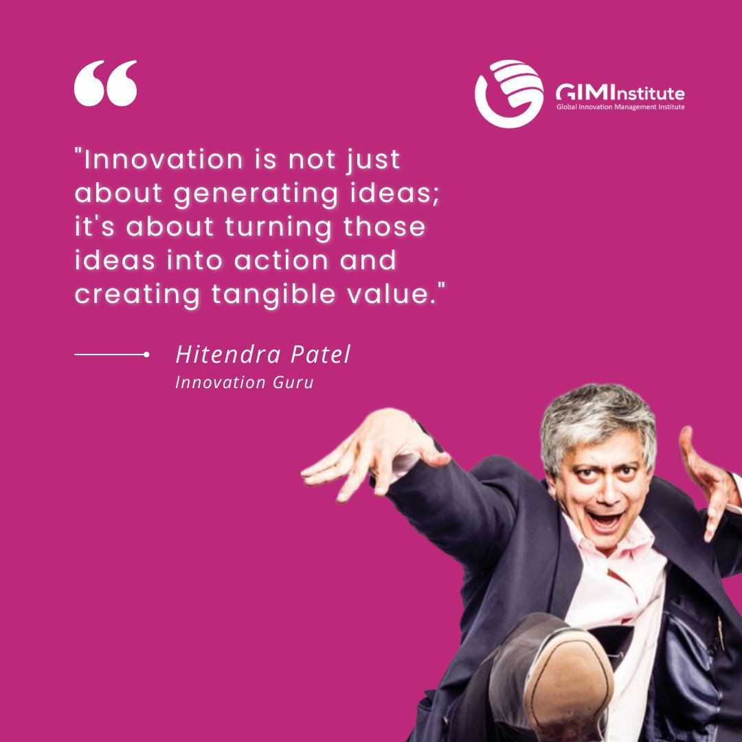 thegiminstitute's tweet image. Let&apos;s not forget that true innovation goes beyond ideation. It&apos;s about bringing those brilliant ideas to life and making a real impact. 

Embrace the power of action and let your innovative spirit shine! 🚀💪 

#Innovation #IdeasToAction #CreateValue