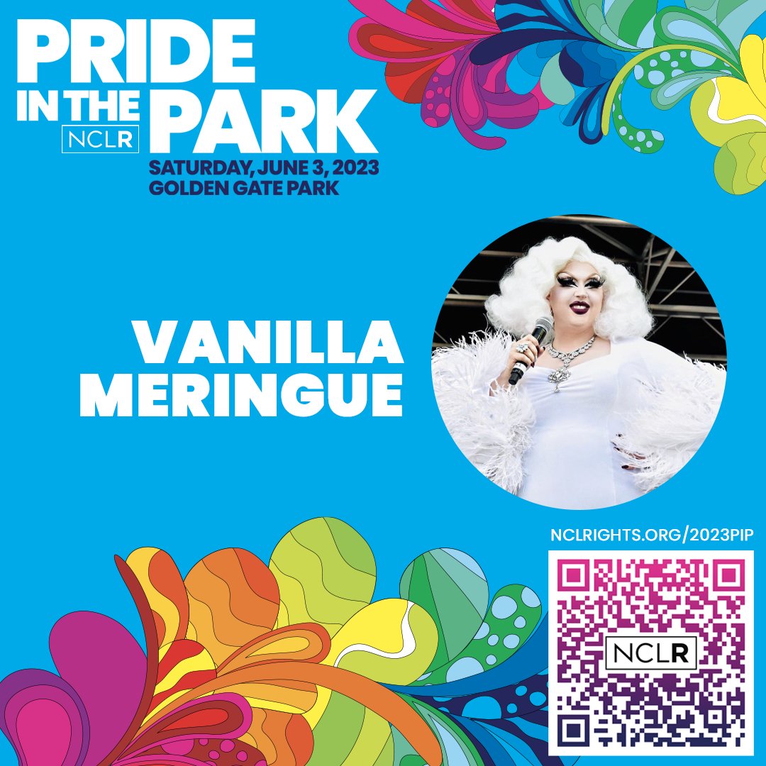 @BionkaStevens, @itsshiksa, @ONEANDONLYREXY, & @VanillaMeringue are some drag performers headed to the Pride in the Park stage this Saturday, June 3! Help ring in Pride 2023 by joining us for a day of celebration in Golden Gate Park! Get your tickets: ow.ly/vtR650OCqAp