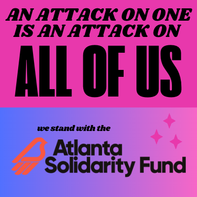 Earlier this week, three <a href="/ATLSolFund/">Atlanta Solidarity Fund</a> organizers were arrested in an attempt to stop legal aid to protestors. We must stand strong and unafraid in the fight to #StopCopCity and protect civil liberties. Donate to the National Bail Fund: m4bl.link/ATLSolFund