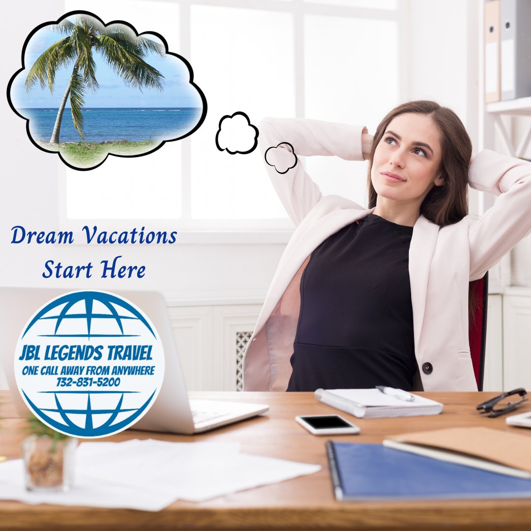 Stop dreaming and call us today !
#jbllegendstravel #realtravelagents #onecallawayfromanywhere
#cruises #allinclusiveresorts #escortedtours and more!
Your #dreamvacation is just #onecallaway