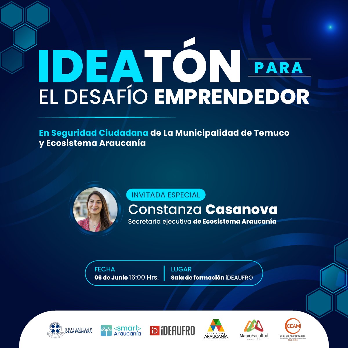 📣 Atención estudiantes UFRO

Participa en la Ideatón para estudiantes, donde revisaremos iniciativas para el Desafío Emprendedor en Seguridad ciudadana.

Además, informaremos sobre las bases del desafío. 

Inscríbete en: forms.gle/4emjPuVvVEqwG6…

Te esperamos 😁