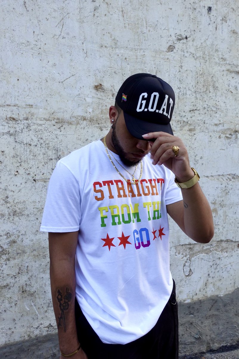 Str8fromthego's tweet photo. Happy Pride month to all! 🌈❤️ Visit the website now to shop this look! 

#straightfromthego #chicago #chicagostreetwearbrand #Pride2023 https://t.co/ih6DSFN2yy