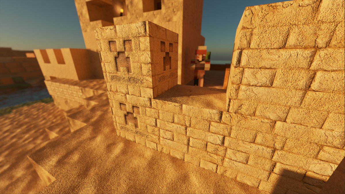 RealSourceRTX's tweet photo. Today i completely redid all normal maps with surface textures for sand, all sandstones, logs and leaves.  I still have two days to do as much as possible and update 2.3 will be released on Sunday💪👍 https://t.co/bo9mzU3UW6