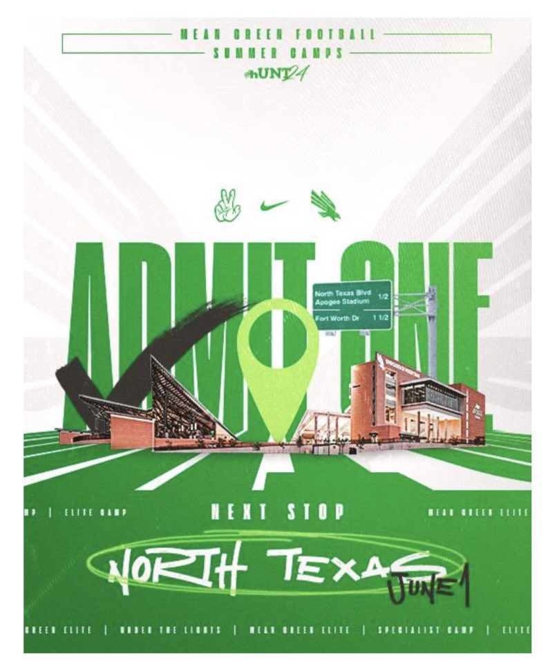 IpsenJonathan's tweet photo. Had a great Camp today at the University of North Texas. Thanks for having me @coachdgary ! 
@GridironImports @ImmoOsterkamp @GIfootballChris https://t.co/nIDfFos1Te