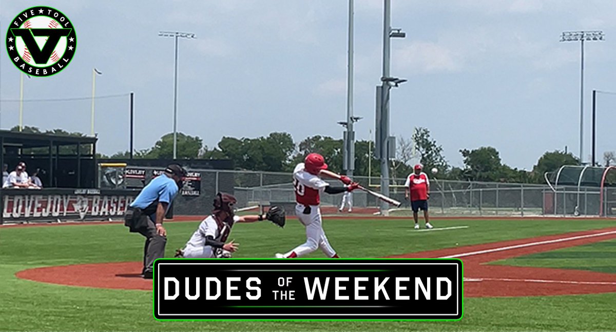 Dudes of the Weekend: Week 1

📍<a href="/FiveToolETX/">Five Tool East Texas</a> Tyler Summer Kickoff
📍<a href="/FiveToolOK/">Five Tool Oklahoma</a> 14U College Series
📍<a href="/FiveToolTexas/">✭Five Tool Texas✭</a> DFW Kickoff
📍<a href="/FiveToolTexas/">✭Five Tool Texas✭</a> Houston Kickoff
📍<a href="/FiveToolTexas/">✭Five Tool Texas✭</a> UT Dallas Summer Kickoff

+ MORE

👉 fivetool.org/news/2023-dude…

📸Easton Barnhill