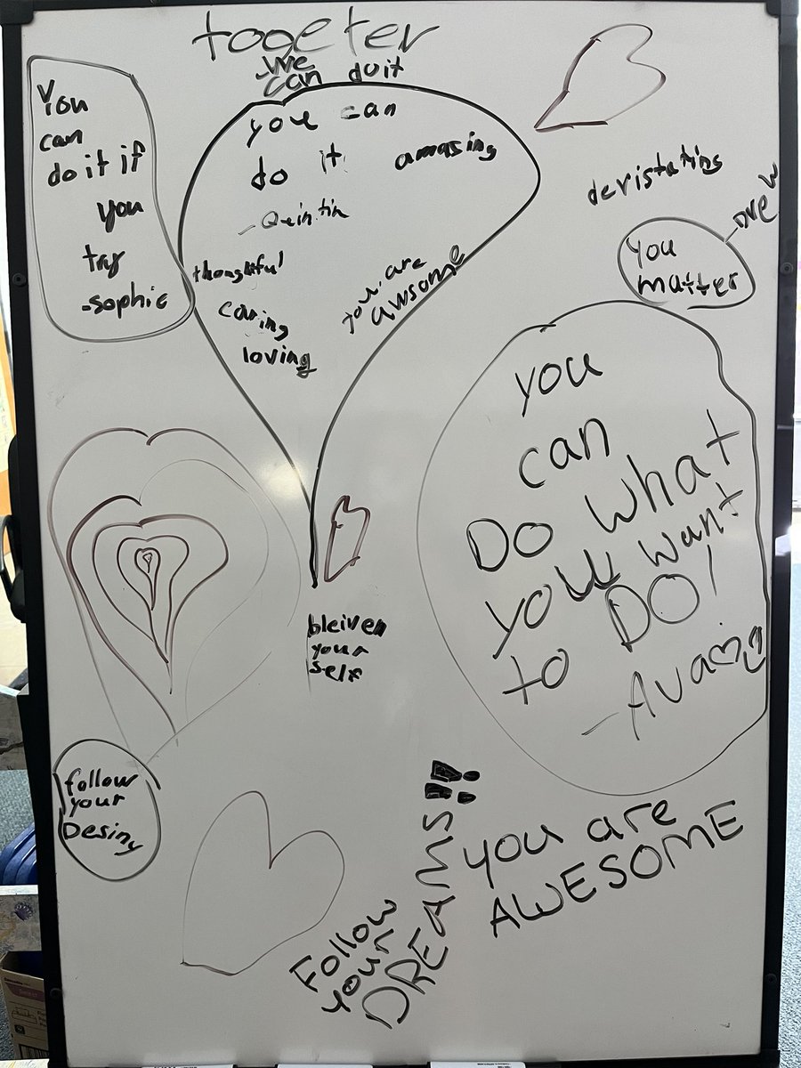 Broughton3rd4th's tweet photo. Just a little mid-week inspiration on the whiteboard 💚 https://t.co/a7FzhehYkU