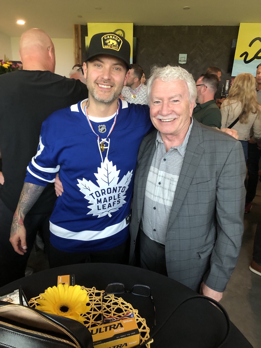 Happy to meet Dallas Smith at the Kidsport event in South Surrey. The back of the sweater read losers since 67.