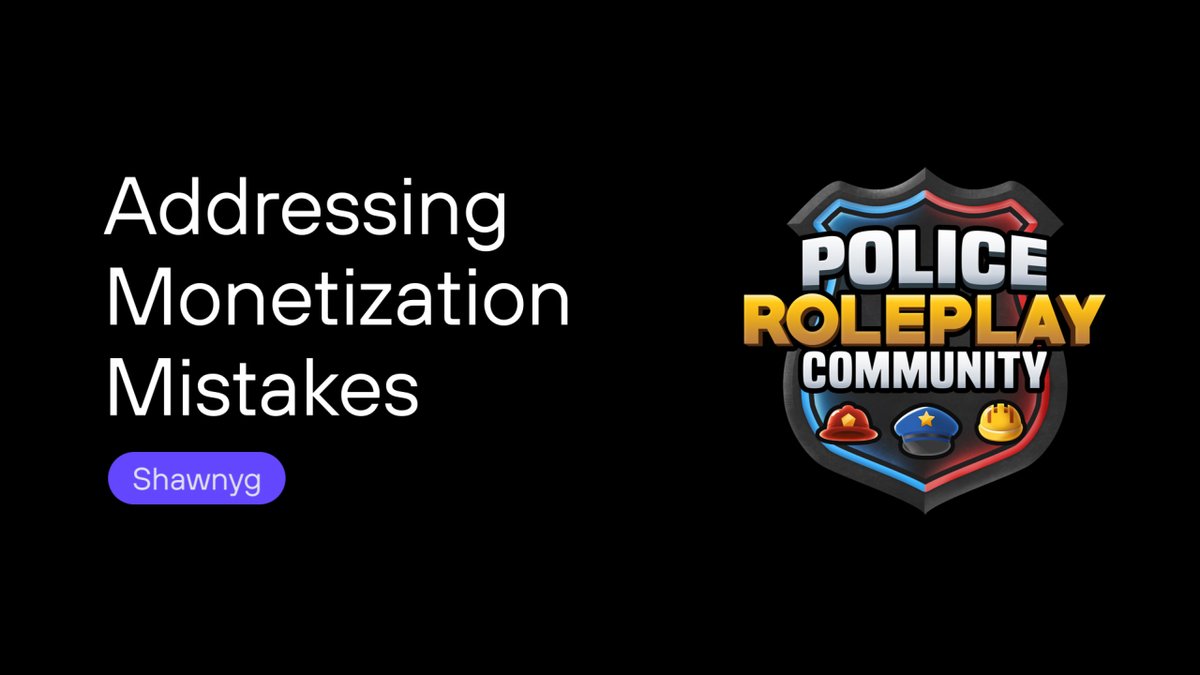 In this week's Level Up clip, #RobloxDev <a href="/Shawnyg_RBX/">Shawnyg</a>  offers tips on making it up to players when monetization mishaps occur 💸

Watch here 👉 youtu.be/yn4V-fBdUm8