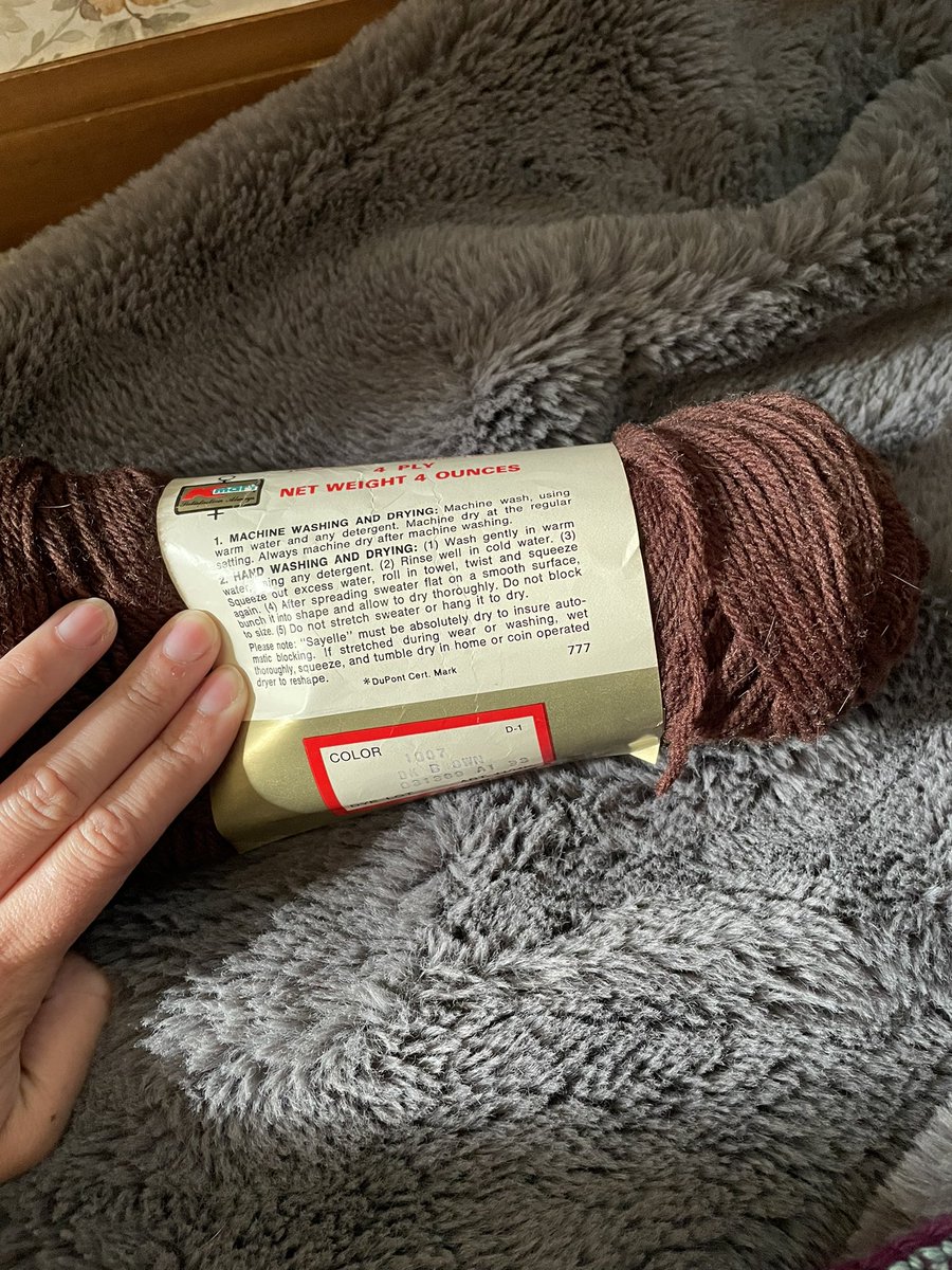 How old is this skein of yarn from Kmart? #yarn #craftersoftwitter #kmart #crochet #knitting