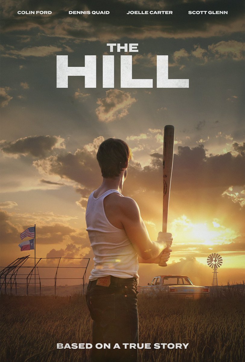 colinfordactor's tweet photo. I've been so eager to share the trailer for my upcoming movie “THE HILL”
based on the inspirational true story of baseball phenom Rickey Hill and the moment has finally come! You don't want to miss it when it comes to theatres, August 25. Check out the trailer and poster by swiping on this post