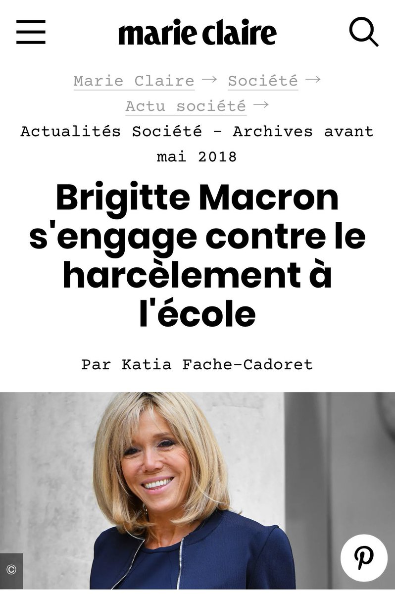 Depuis 2018, Brigitte Macron est censé faire la guerre contre le harcèlement scolaire. 

Vous l’avez entendue dans le dernier drame révoltant  #Lindsay ?