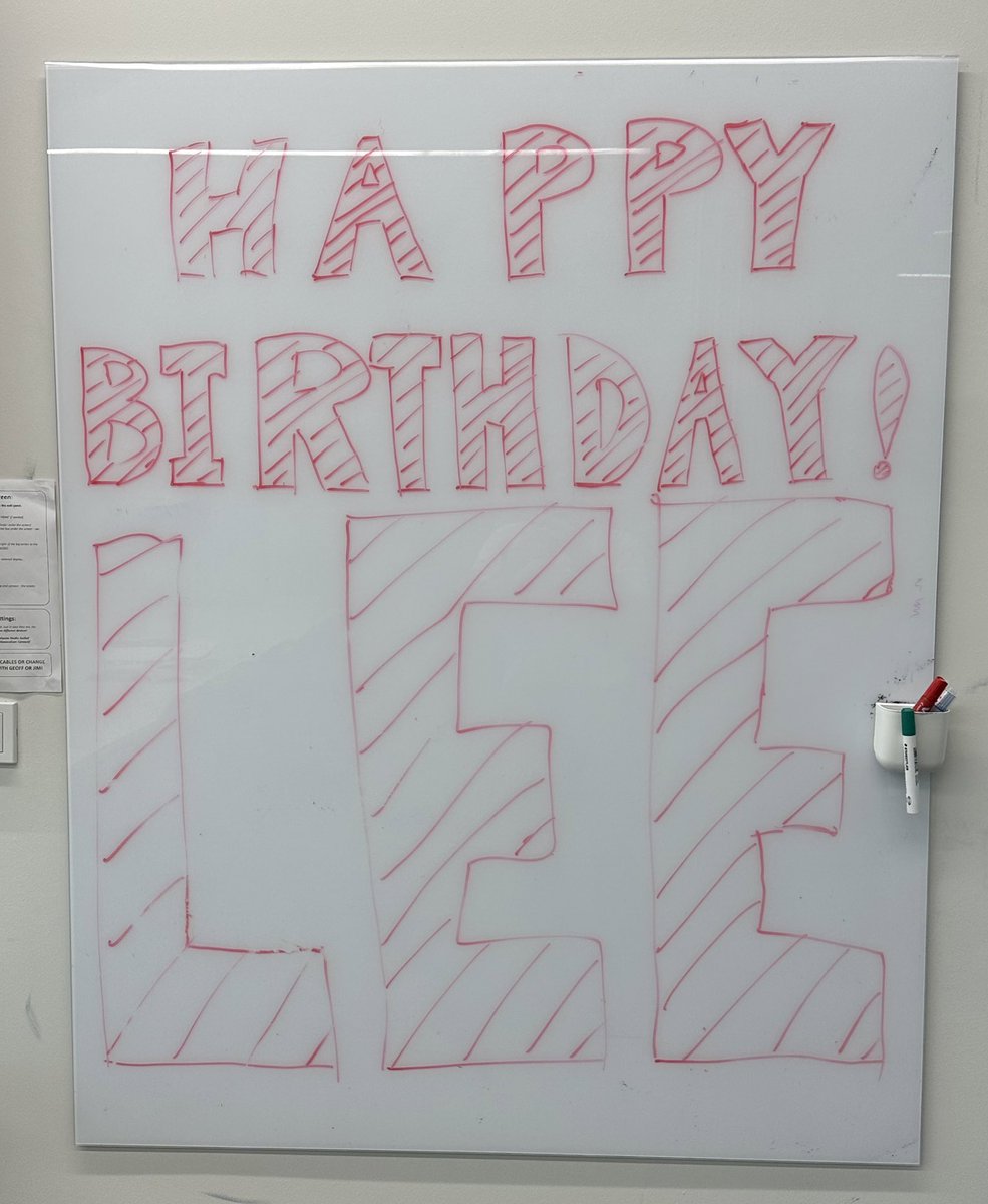 Well I made it to 50. Every single day is a gift & I’m not taking anything for granted. Thanks to my team for surprising me (I don’t do birthdays normally) especially @ABMcGarvey @deant94 & @croninlab!