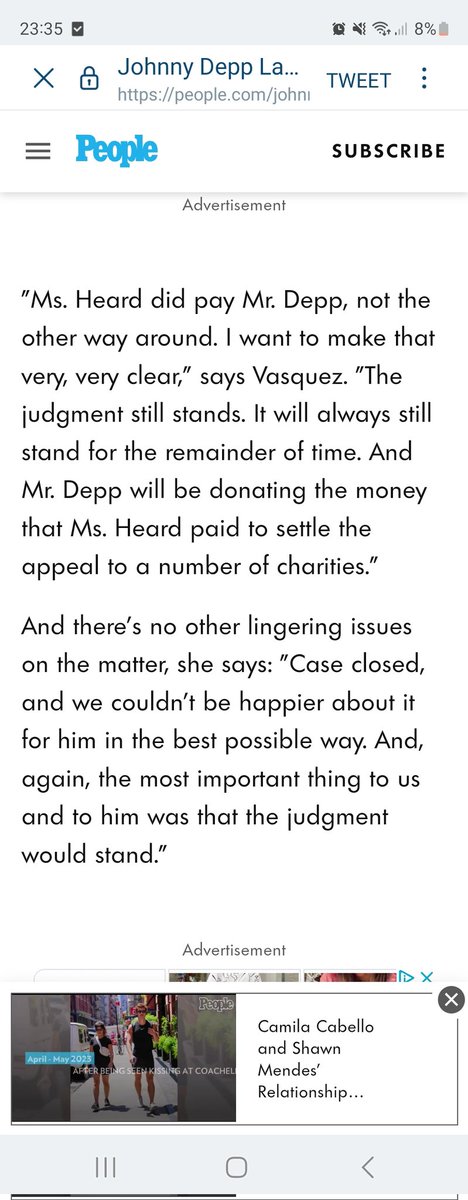 Effortlessly done again, she is still a lying abuser, and always will be. # #Camille #JohnnyDeppWon #JohnnyDeppDeservesAnApology #AmberHeard #AmberHeardlsAnAbuser #JohnnyDeppRises @BrownRudnickLLP #JohnnyDeppIsASurvivor #AmberHeardlsALiar