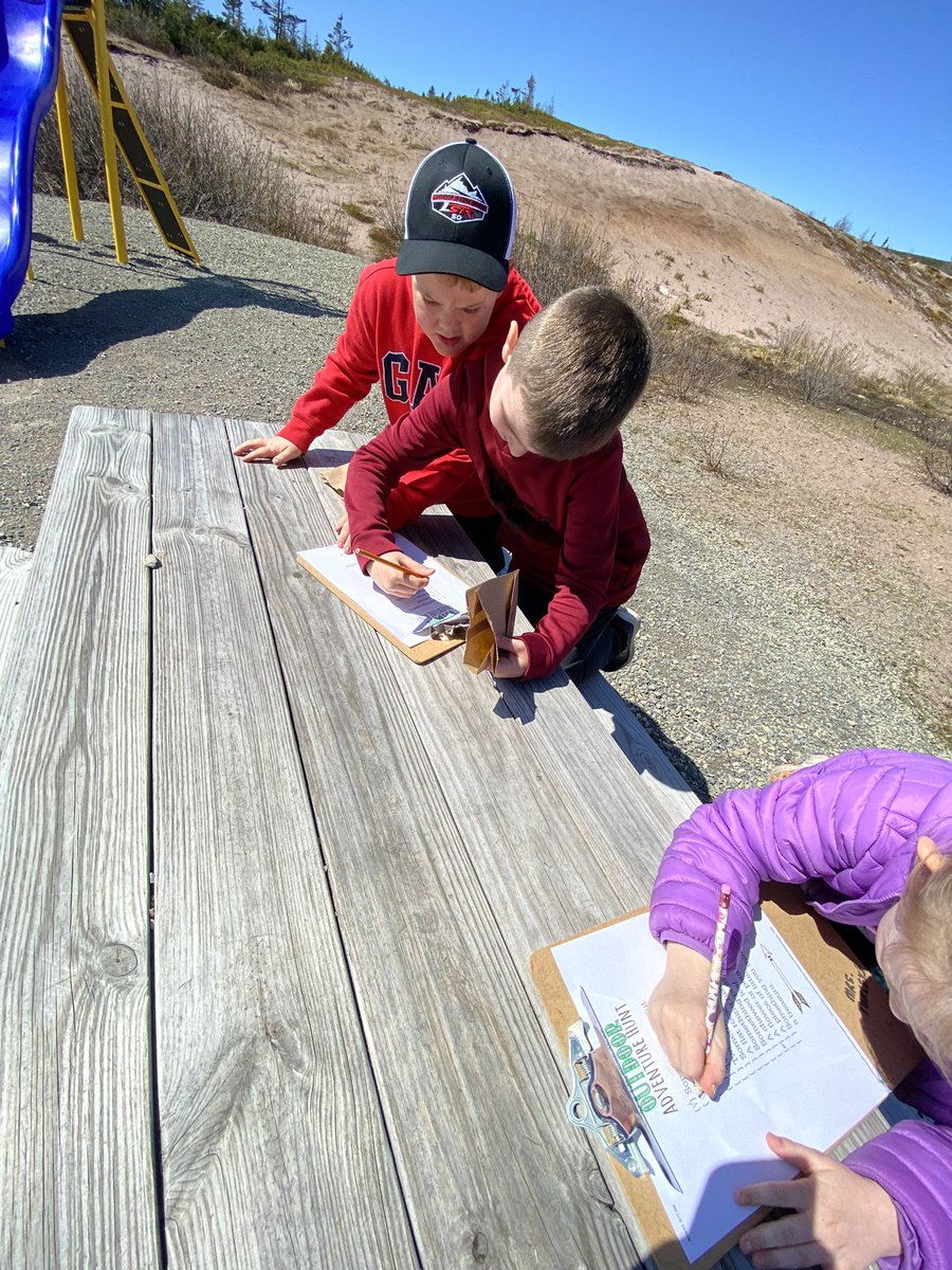Ready, set, hunt 🌱🪵Off on a nature scavenger hunt with the Ss #LLCfun <a href="/LSASharks/">Labrador Straits Academy</a> <a href="/MsPoole_STEM/">Kristen Poole</a> <a href="/NLESDCA/">NLESD</a>