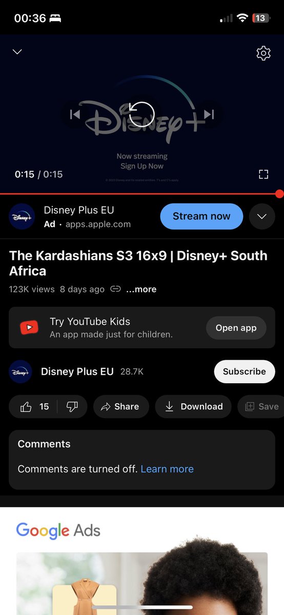 @KimKardashian great more degenerate behaviour onto the children 

@YouTubekids  made this a kids AD for YouTube too DISRESPECTFUL 

Predictable outcome:
100% North West will be a lesbian or some pronoun 

And boom 

Well done Disney YouTube