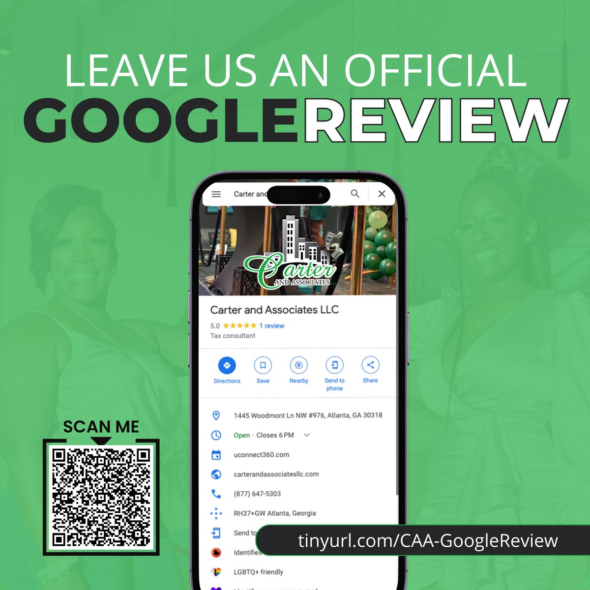 Share your Carter and Associates LLC experience by scanning the QR code and leaving a review today!

#TeamCarter #Carterandassociatesllc #CustomerExperience #ProductQuality #ServiceExcellence #SatisfiedCustomer #HappyCustomer #HighlyRecommended