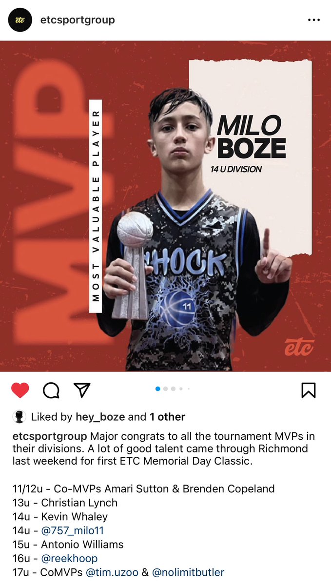 Milo Boze (@miloboze2027) on Twitter photo Thank you <a href="/ETCSportGroup/">ETC Sport Group</a> for another great tournament with tough competition. My <a href="/teamshockvb/">Team Shock VB</a> teammates and I are looking forward to the next one! Thank you <a href="/ETCSportGroup/">ETC Sport Group</a> for another great tournament with tough competition. My <a href="/teamshockvb/">Team Shock VB</a> teammates and I are looking forward to the next one!