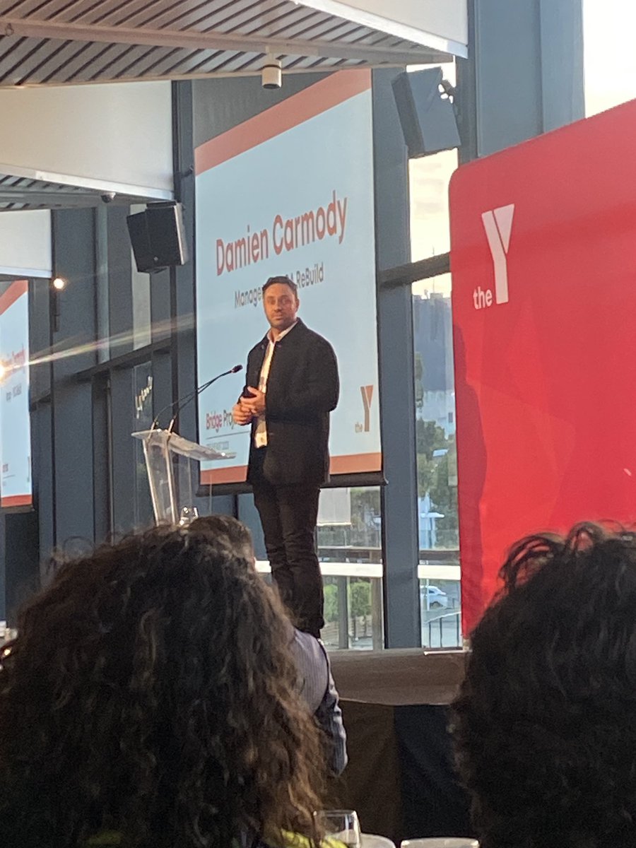 ReneeHancock1's tweet photo. Great to learn more about the impact of @ymcavictoria Rebuild project at breakfast today. Amazing social enterprise giving young women and men a bridge to employment after prison. https://t.co/6Wy89jdFrM