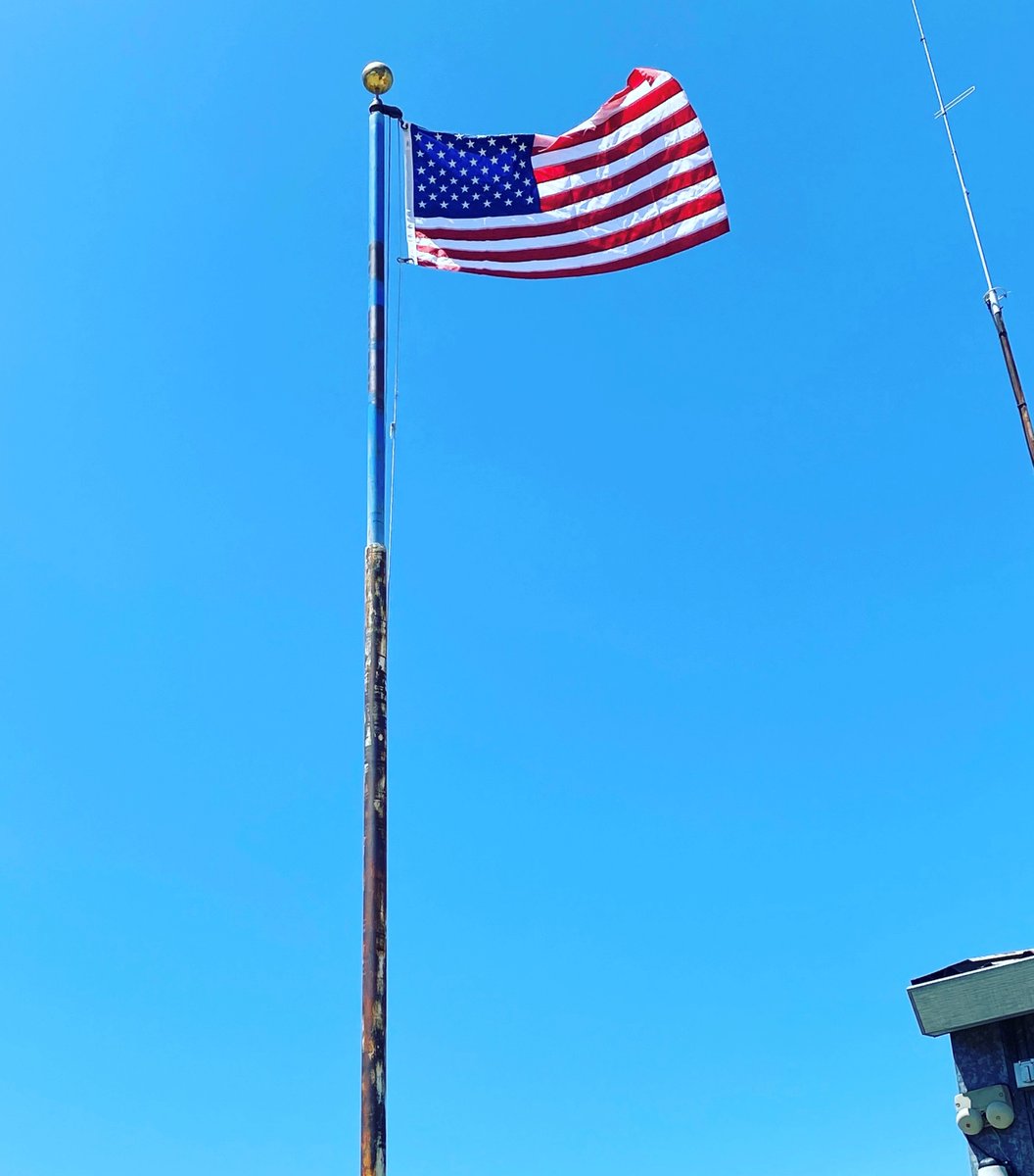 Fresh flag flying over our Public Works Corporation Yard! 
#Lakeport #LakeportCA #USA #PublicWorks