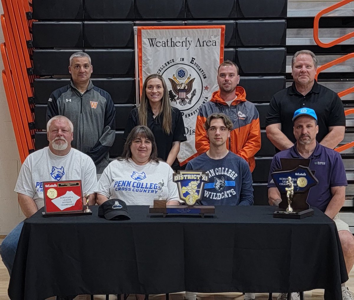 WreckersXCTF's tweet photo. Congratulations to Jacob Parker as he signed today to continue his cross country career at Penn Tech College. Thank you for all you did for the program and best of luck in the future! 
#WreckerPride 🟠⚫️ https://t.co/jZxqyHXMD9