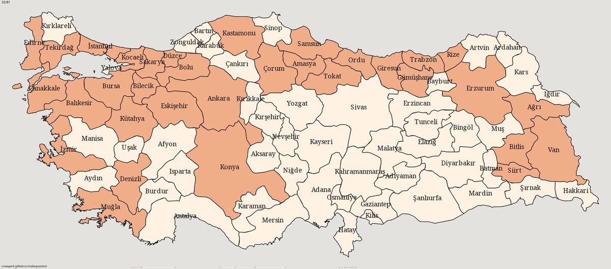 Hiç fena değil 🤔ozanyerli.github.io/turkeyvisited/