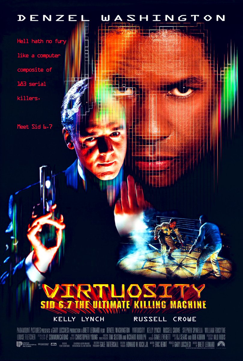 Here’s an seemingly forgotten flick
Virtuosity (1995)

Yes it’s a little dated by today’s tech standards but very much worth a watch! 

Some really interesting ideas and a lot of fun!

#90s #RussellCrowe #Scifi #sicififilms #90sfilms #90smovies