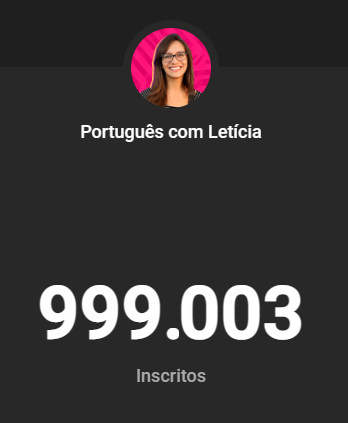 psciarotta's tweet photo. 🚨 ISSO NÃO É UM TESTE!!!

Menos de 1.000 inscritos para o Português com Letícia bater 1 MILHÃO!!! 🌽 https://t.co/hz7APiYguo