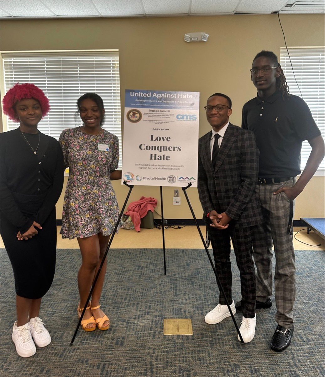 DubCLions's tweet photo. @westcharlottesga members attended the Engage Summit @QueensUniv!
Students focused on theme "Love Conquers Hate", making schools safer and inclusive!
#ThrowbackThursday #expectationofexcellence #LionPrideNationwide #neveradullmomentatthedub #oohtobeaLION https://t.co/EwGZHDQrEo