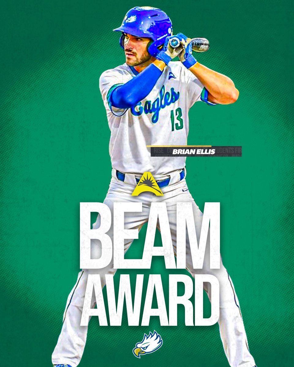 Atlantic Sun Conference (@asunsports) on Twitter photo AWARD WINNER‼️
Congratulations to <a href="/FGCU_Baseball/">FGCU Baseball ⚾️</a>'s Brian Ellis on receiving the <a href="/ASUNSports/">Atlantic Sun Conference</a> Beam Award! 💯👏
#ASUNBuilt | #WingsUp 🤙 AWARD WINNER‼️
Congratulations to <a href="/FGCU_Baseball/">FGCU Baseball ⚾️</a>'s Brian Ellis on receiving the <a href="/ASUNSports/">Atlantic Sun Conference</a> Beam Award! 💯👏
#ASUNBuilt | #WingsUp 🤙